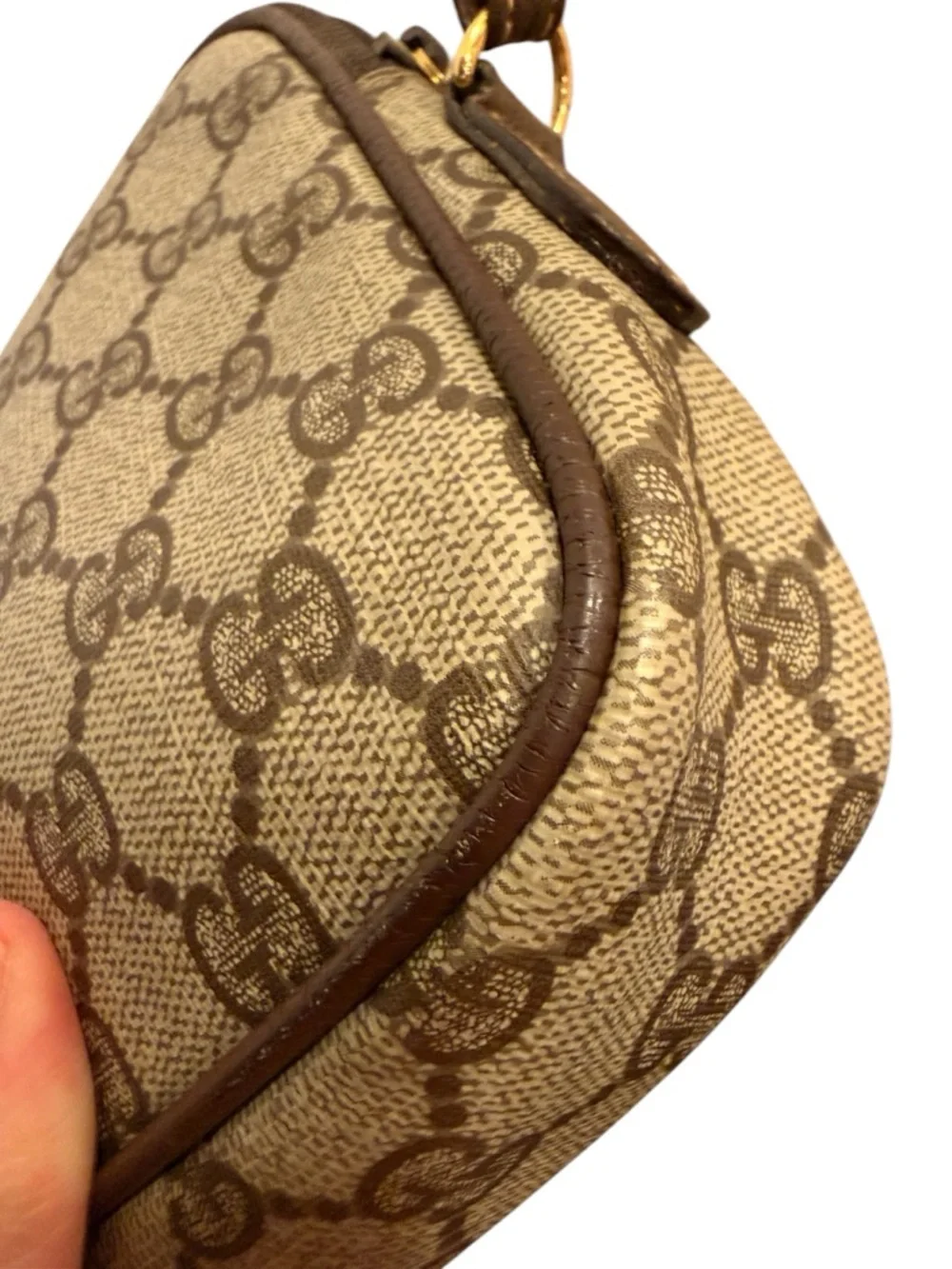 Vintage Gucci Brown GG Supreme Canvas Crossbody Bag - Picture 7 of 16